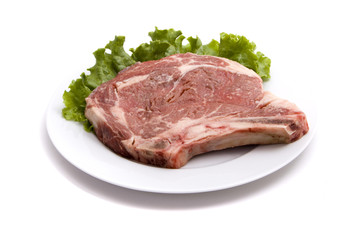 Raw steak