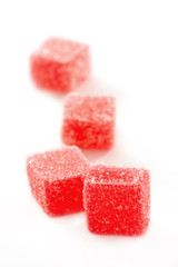 four red candies