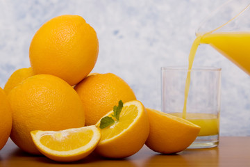 Orange and orange juice