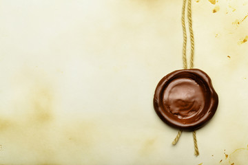 Paper with wax seal