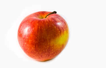 Red apple isolated on white background