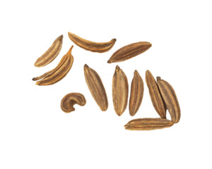 Cumin isolated on white