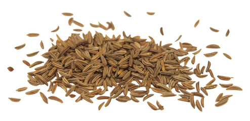 Cumin isolated on white