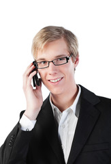 Young man with cellphone