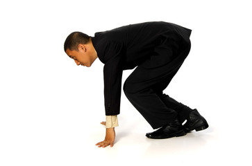 Business Man Ready To Run