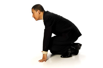 Business Man Ready To Run