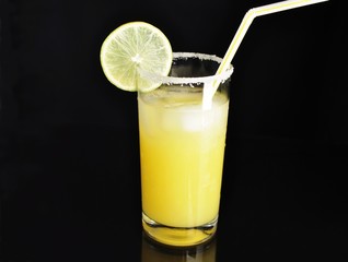 fresh drink with lemon