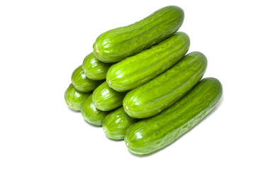 Green cucumbers