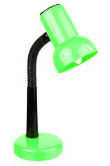 Green desk lamp isolated on a white background