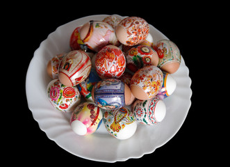 Obraz na płótnie Canvas Easter decorative eggs