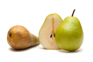 Two Whole and half of pear