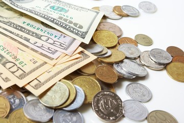 dollar denominations with fine coins