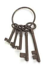 A lots of old rusty keys