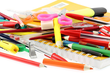 Fototapeta premium petites fournitures scolaires, rentrée des classes