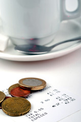 Un café et l'addition