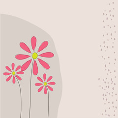 Background with flowers .