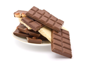 Delicious close-up of chocolate