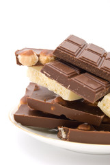 Delicious close-up of chocolate