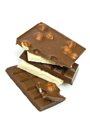 Delicious close-up of chocolate