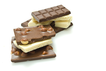 Delicious close-up of chocolate