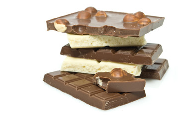 Delicious close-up of chocolate