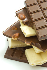 Delicious close-up of chocolate