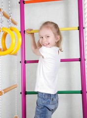 cute little girl at the playground