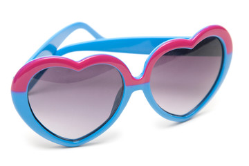 Sunglasses in form heart