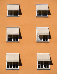 Fototapeta na wymiar Windows with shades