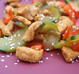 Hühnchen mit Gemüse