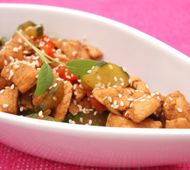 Hühnchen mit Gemüse