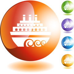 Naklejka premium Cruise Ship