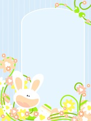 Easter card with bunny