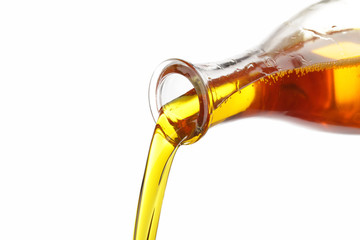 Pouring corn oil
