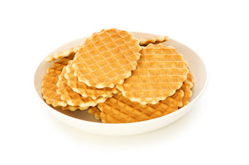 Tasty cookies isolated on the white