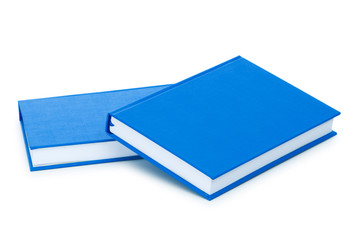 Stack of books isolated on the white