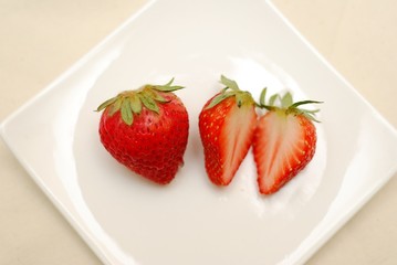 Red strawberries for a healthy lifestyle