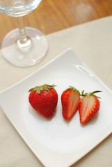 Red strawberries for a healthy lifestyle