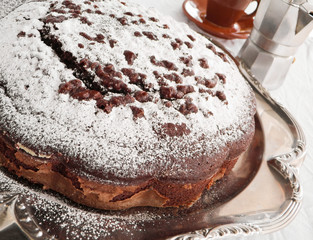 Chocolate Cake at Breakfast.