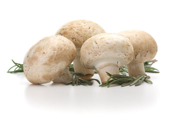 Fresh-cut mushrooms champignon