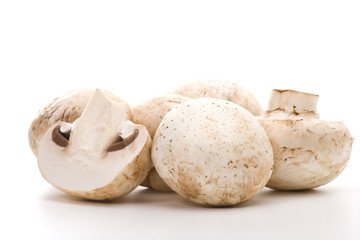 Fresh-cut mushrooms champignon