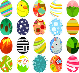 Set of easter eggs 03