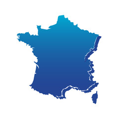 Carte de france en vectoriel - France map
