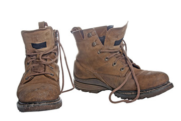 Old worky boots
