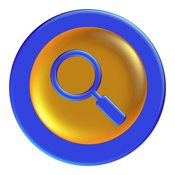 Blue glossy icon