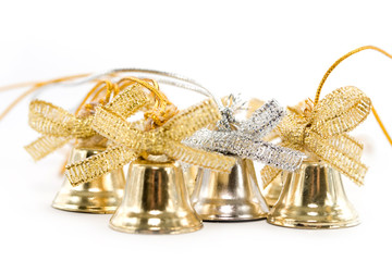 Silver and golden bell