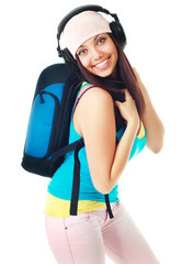girl with a rucksack