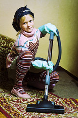 Little cleaning lady
