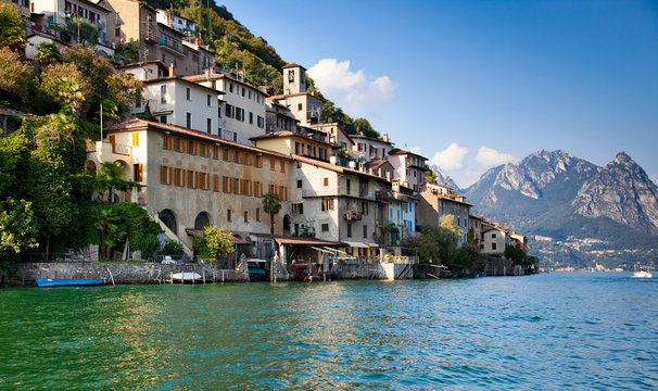 Lugano Lake In Switzerland