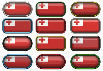 twelve buttons of the Flag of Tonga